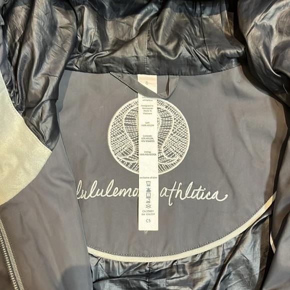 LULULEMON Right As Rain Jacket (Size 6 - Deep Coal) - Picture 5 of 7